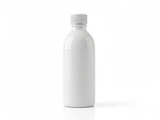 White bottle isolated on white background