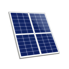 Blue Solar Panel With White Frame