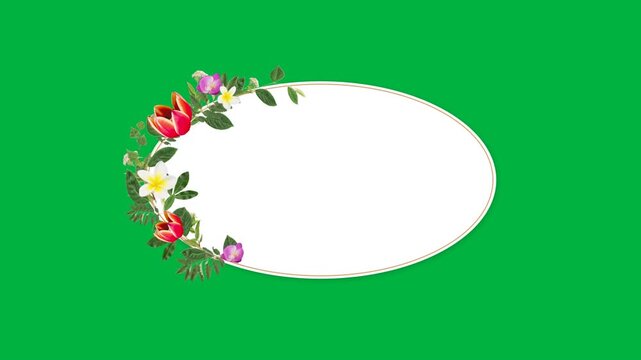 Floral Frame with copy space