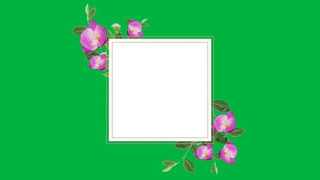 Floral Frame with copy space