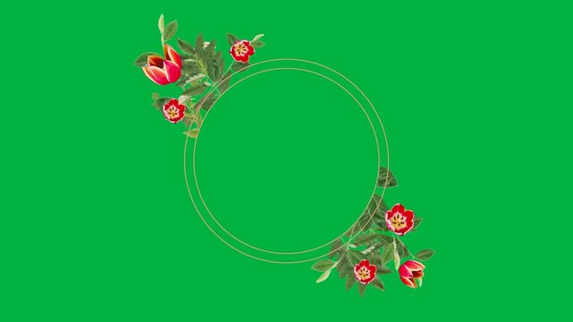 Floral Frame with copy space