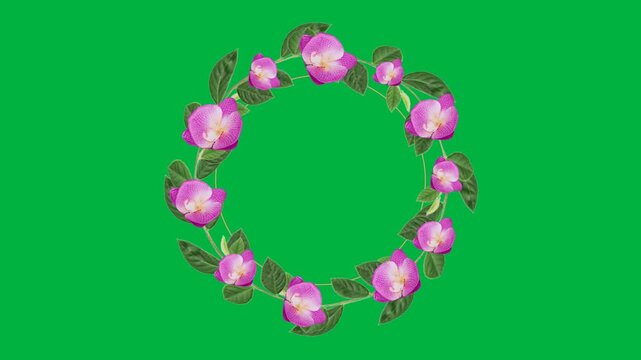 Floral Frame with copy space