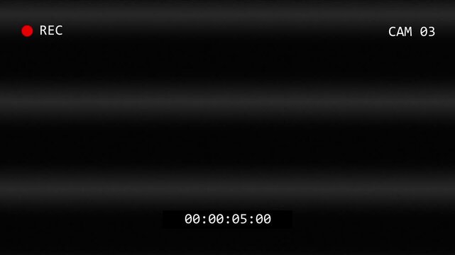 Surveillance CCTV monitoring screen template with single camera view based on Security camera system concept with scanlines, CCTV User interface video overlay. CCTV dashboard interface 4k. CAM 3.