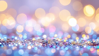 パステルカラーのカラフルなビーズ、ガラス玉の背景画像　きれいでかわいいグラフィックス素材　明るいスタジオ照明の反射光