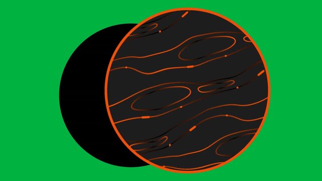 Orange Geometric Shape on Alpha Channel