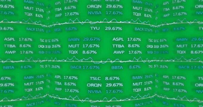 Stocks and Shares on alpha channel