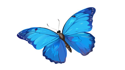 a-cute-blue-morpho-butterfly-in-digital-painting