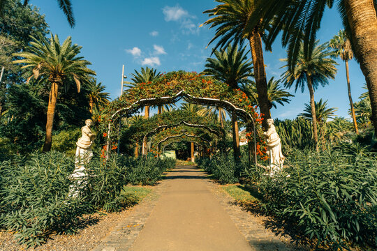 The Fecundidad Statue and Fountain in the Parque Garcia Sanabria in the centre of Santa Cruz de Tenerife, spain - 1 dec 2025