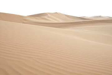 Smooth sand dunes under soft lighting.
