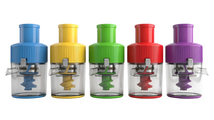 Colorful kitchen gadget set