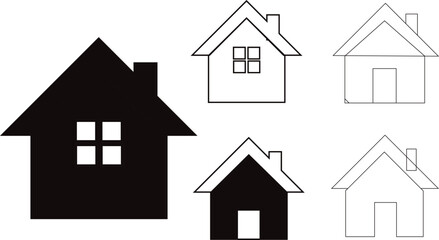 Obraz premium house icon set