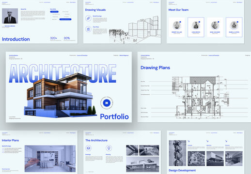 Modern Architecture Portfolio Presentation Design Template