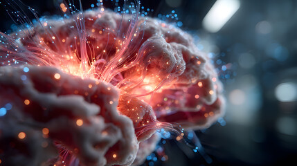 Overwhelming information data explode out of head of young human brain, too much media, too much information, maximalism, news, social media addiction. Generative AI image weber.