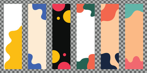 Abstract covers, banners, posters, brochures annual report, catalog, magazine, and flyers design layout bundle. Vector illustration.