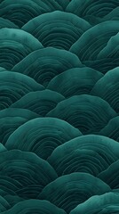 背景素材 青海波 緑 Background Seigaiha Wave crest pattern Green （Generative AI）