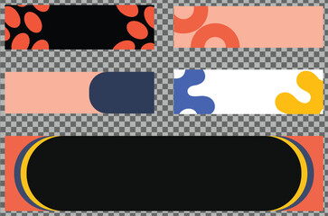 Abstract covers, banners, posters, brochures annual report, catalog, magazine, and flyers design layout bundle. Vector illustration.