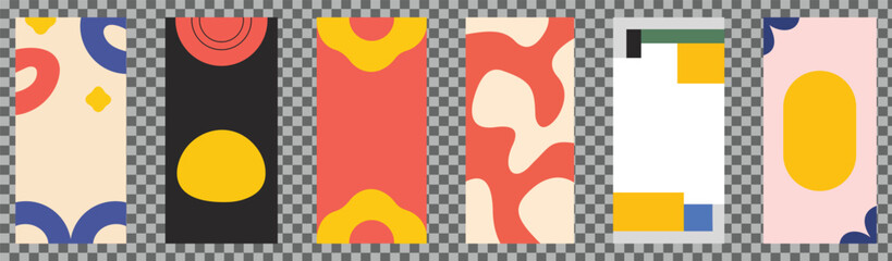 Abstract covers, banners, posters, brochures annual report, catalog, magazine, and flyers design layout bundle. Vector illustration.