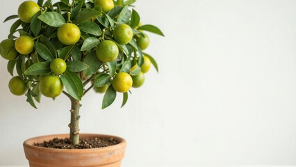 Small Citrus Tree in Pot