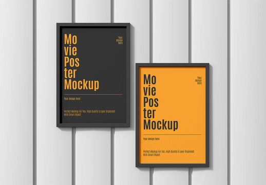 Movie Poster Frame Mockup