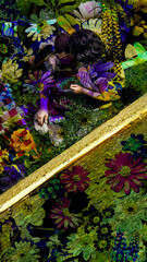 tropical fish swimming in a pond