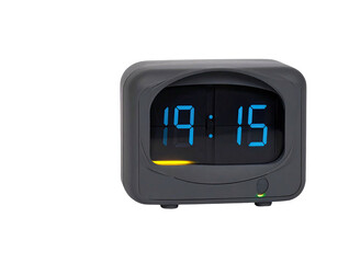 Retro-style digital clock reads 1915 on black background