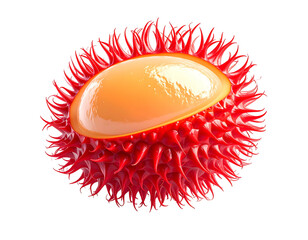 Detailed 3D rendering of a pollen grain, showing internal structure