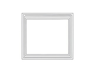 Decorative frame, isolated on white background