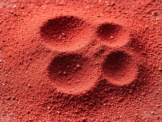 Chinese new year background close up texture of red clay granules with hollows | Chinese, red, new year, background, abstract.
