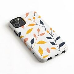 A phone case mockup displayed on a clean white background