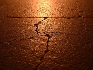 Chinese new year background Cracked rough surface illuminated by warm spotlight | Chinese, red, new year, background, abstract.