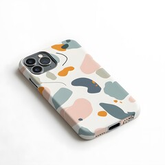 A phone case mockup displayed on a clean white background