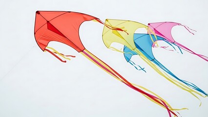 Colorful kites soaring in the sky