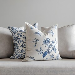 A pillow mockup with a decorative design