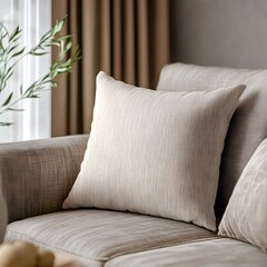 A pillow mockup with a decorative design