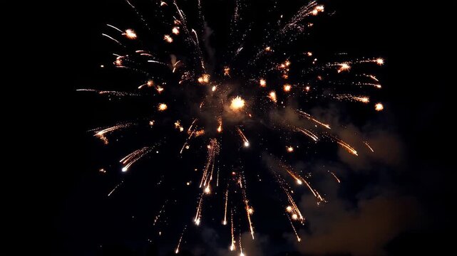 夜空に咲く美しい打ち上げ花火