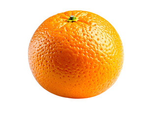 A vibrant orange citrus fruit with a textured peel, isolated on black