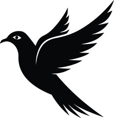Obraz premium A Detailed Vector Illustration Of A Bird In Flight Artistic Design