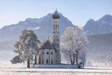 Sankt Coloman in Schwangau im Winterkleid