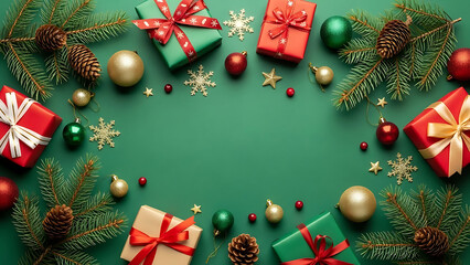 Festive holiday gift arrangement