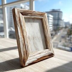 Modern plant shelf with framed photos and pots high resolution picture