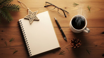 Cozy winter writing setup