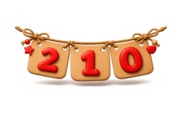 Festive advent calendar design with hanging tags for december countdown