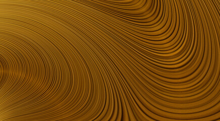 Abstrakcyjne złoto brązowe tło z falującymi liniami – płynny wzór op-art, dynamiczna tekstura i elegancka kompozycja. © Henryk Guziak