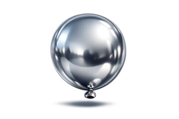 Chrome balloon icon for minimalistic design and decoration