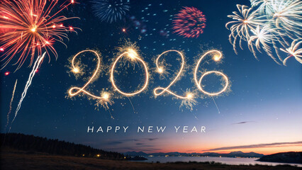 2026 " happpy new year " in new style 