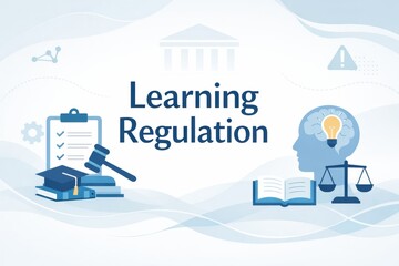 Learning Regulation in Education and Compliance Through Visual Elements and Symbols Reflecting Legal and Academic Themes