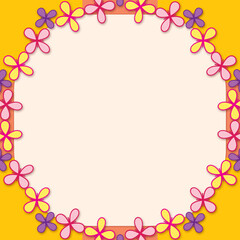 abstract background with colorful circles card design for your texts 