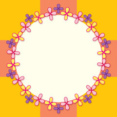 abstract background with colorful circles card design for your texts 