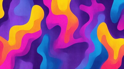 Abstract Colorful Waves Background Design Ideal for Modern Art Projects, Print Materials, Digital Content, and Eye-Catching Visual Displays