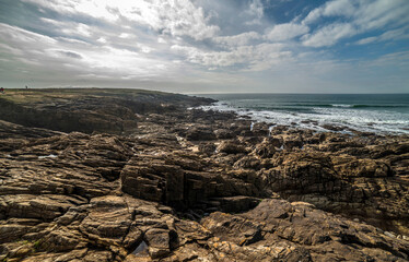Le littoral breton &agrave; Quiberon, Morbihan, France